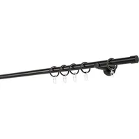 MYDECO Gardinenstange »20mm Cap Wandträger 6,5 cm«, Fixmaß, schwarz