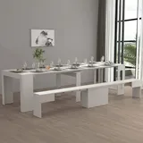 Dmora Dardizzon Konsolentisch 66 x 25 x 45 cm Weiß