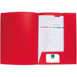 Exacompta Präsentationsmappe Krea Cover A4 rot Packung mit 10 Stück
