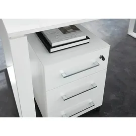 Germania Büromöbel-Set GERMANIA "GW-Monteria", weiß Holzwerkstoff Metall, Holzwerkstoff, Metall, Arbeitsmöbel-Sets, Büromöbel-Set