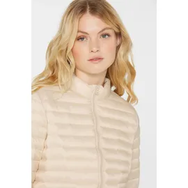 senses.the label SENSES.THE LABEL, Damen, Gr. XS, raw cotton, Web, Material: 100% Polyamid, Futter: 100% Polyester, Füllung: 100% Polyester, bestickt, regular fit kurz, eingesetzt gerader Abschluss, Jacken Kurzjacke, mit verstellbarem Gummizug im Saum