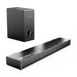 ULTIMEA Soundbar für TV Geräte, Spitzenleistun 160W, BASSMAX, 2.1 TV Soundbar mit Subwoofer, 5.3 Bluetooth PC Sound Bar TV Lautsprecher, 3 EQ, Arbeitet mit HDMI/Optisch, Ultra-Schlank-Serie Nova S40