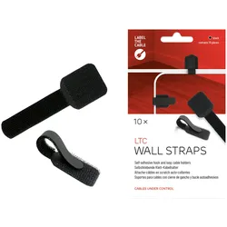 Label-the-cable LTC WALL STRAPS - Kabelhalter - Oberfläche montierbar, geeignet