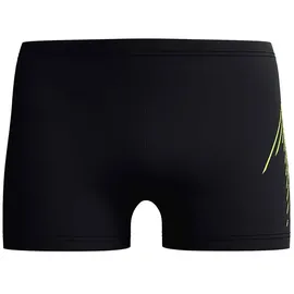 Speedo Badehose Hyperboom Placement Schwarz/Hyper Yellow UK 34