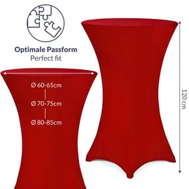 DETEX Stehtischhusse 2er-Set Bordeaux Ø60cm