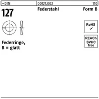 Reyher Federring DIN 127 B 22 Federstahl 100 Stück