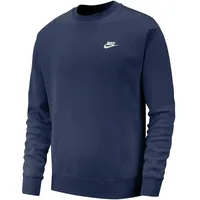 Nike Sportswear Club Fleece Crew Sweatshirt Herren 410 midnight navy/white L