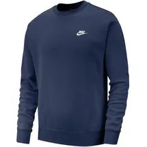 Nike Sportswear Club Fleece Crew Sweatshirt Herren 410 midnight navy/white L