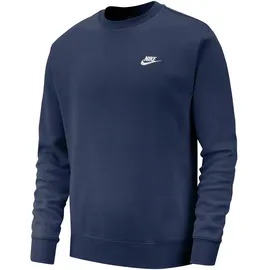 Nike Sportswear Club Fleece Crew Sweatshirt Herren 410 midnight navy/white L