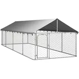 vidaXL Outdoor-Hundezwinger mit Dach 600x200x150 cm