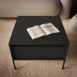 Lukmebel Lookway Couchtisch, Schwarz, Holzwerkstoff, 68x48.4x68 cm, Wohnzimmer, Wohnzimmertische, Couchtische