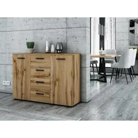 matkam Kommode 120 x 84,5 x 35 cm Wotan Eiche