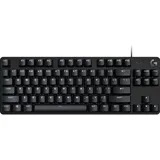 Logitech G413 TKL SE Mechanisches Gaming Tastatur - Kompakt. beleuchtete Tastatur mit taktilen mechanischen Schaltern, Anti-Ghosting, für Windows und macOS, Belgisches AZERTY Format - Schwarz