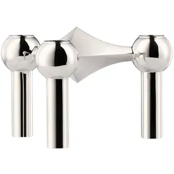 Stoff Nagel - Kerzenhalter, Chrom