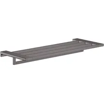 Hansgrohe AddStoris Handtuchablage mit Handtuchhalter, 41751340 Farbe: Brushed Black Chrome