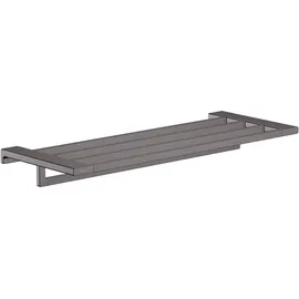 Hansgrohe AddStoris Handtuchablage mit Handtuchhalter, 41751340 Farbe: Brushed Black Chrome