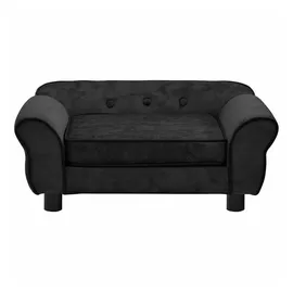 vidaXL Hundesofa 72 x 45 x 30 cm schwarz