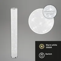 Briloner LED Stehleuchte Ø 13 cm 10W 1050lm weiß