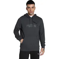 Puma Essentials Big Logo Terry-Hoodie Herren dark gray heather