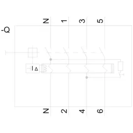 Siemens 5SV3344-6KL FI-Schutzschalter A 4polig 40A 0.03A 400V