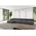 altdecor Eckcouch Polyester 6-Sitzer Grau