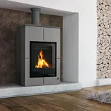 Aquaflam Vario Saporo Manual Wasserführender Kaminofen Grey 11 kW