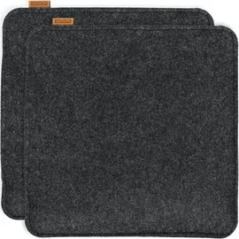 MIQIO Design Sitzkissen 40 x 40 cm Silber