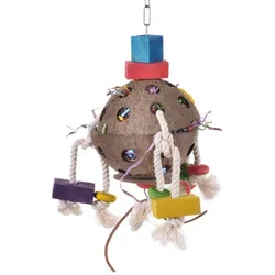 HappyBird Papageienspielzeug Coconut-Fun