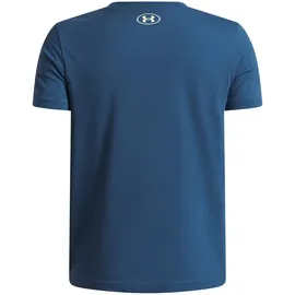 Under Armour Logo Blur SS blue fade green XL