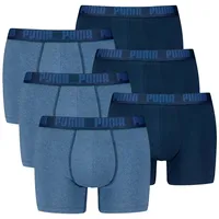 Puma Everyday Basic Boxers 6P unifarben Blau M 6er Pack