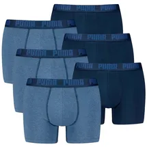 Puma Everyday Basic Boxers 6P unifarben Blau M 6er Pack