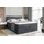 altdecor Boxspringbett mit 2 Matratzen und Topper - 160x200 cm - ARDENI KING - Dunkelgrau Samt - Polsterbett mit, H3- und H4- Matratzen, Bettkasten... - Dunkelgrau