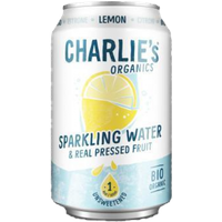 Charlie's Organic Sparkling Water Lemon ( 24 x 0,33 Liter Dosen NL)