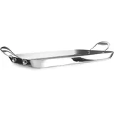 Ibili Grillplatte 38 x 25 cm Edelstahl silber
