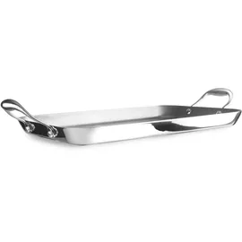 Ibili Grillplatte 38 x 25 cm Edelstahl silber