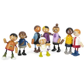 Small Foot Company Biegepuppen-Familie mit Baby