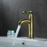 Mumu - Europäische antike kupfer waschbecken wasserhahn retro waschbecken wasserhahn grün bronze wasserhahn einzigen kaltwasserhahn