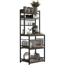 VCM Küchenregal Kommode Buffet Mikrowelle  Braun
