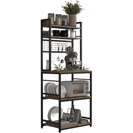 VCM Küchenregal Kommode Buffet Mikrowelle  Braun