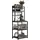 VCM Küchenregal Kommode Buffet Mikrowelle  Braun