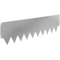 vidaXL Raseneinfassung 20 Stück 20 x 20 cm Silber/Weiß