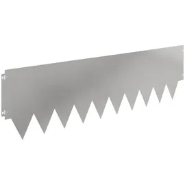 vidaXL Raseneinfassung 20 Stück 20 x 20 cm Silber/Weiß