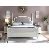 JVmoebel Schlafzimmer-Set Weißes Holz Nachttisch Set mit modernem Design und stabiler Bauweise, (3-tlg., 3-teilig), Made in Europa weiß