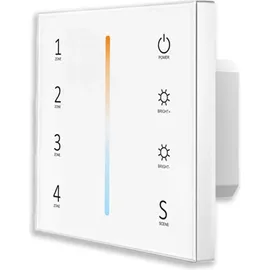 ISOLED Sys-Pro weißdynamische 4 Zonen Einbau-Touch-Fernbedienung + DMX-Output, weiß, 230V