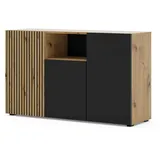 BIM Furniture Auris 135 x 82 x 42 cm Schwarz / Beige