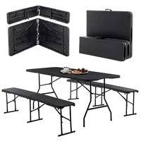 Bierzeltgarnitur Biertischgarnitur Klappbar Festzeltgarnitur Gartentisch 3-tlgs