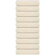 vidaXL Handtücher 10-tlg. creme