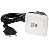Inter Bär 3fach USB-Ladesteckdose IP20 Weiß 1 St.
