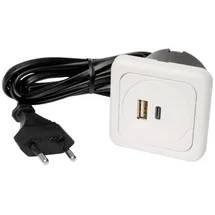 Inter Bär 3fach USB-Ladesteckdose IP20 Weiß 1 St.