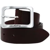 Mustang Damengürtel Leder Dunkelbraun 75